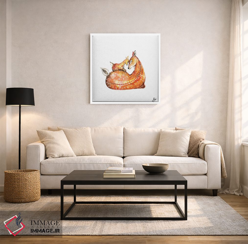 تابلو دکوراتیو آهو اثر مارک آلانته - D3W