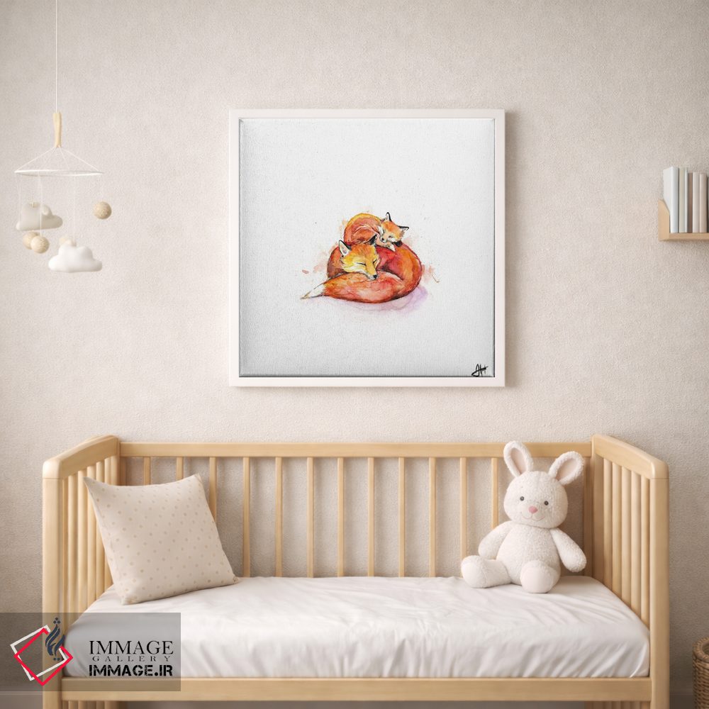 تابلو دکوراتیو روباه های فوکو اثر مارک آلانته - D1W