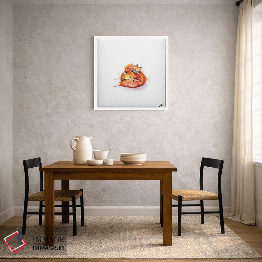 تابلو دکوراتیو روباه های فوکو اثر مارک آلانته - D3W