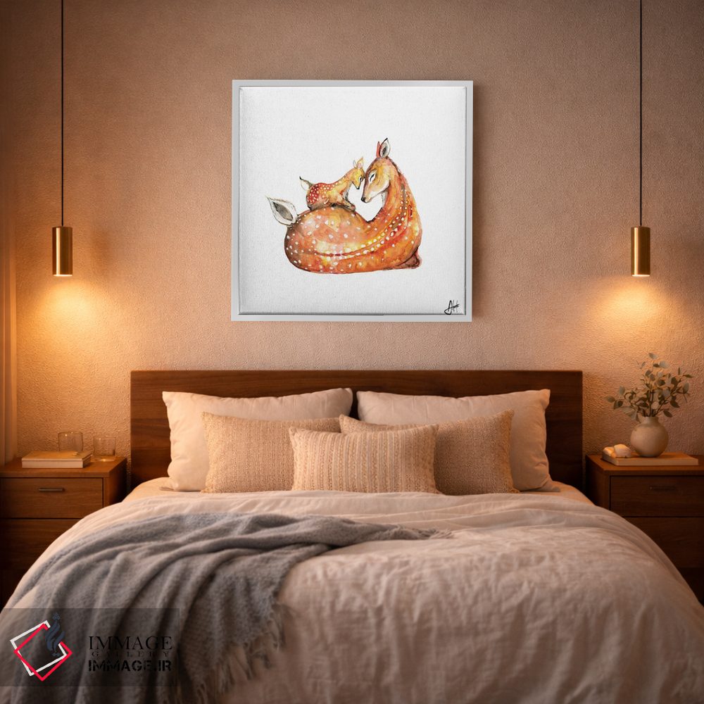 تابلو دکوراتیو آهو اثر مارک آلانته - D4W