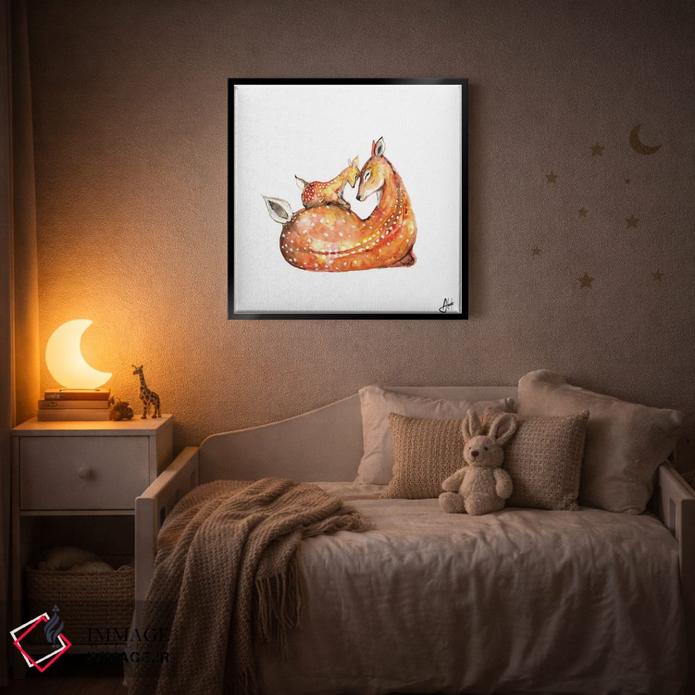 تابلو دکوراتیو آهو اثر مارک آلانته - D5B