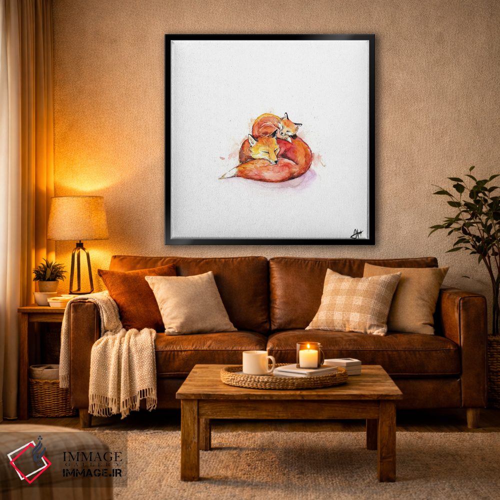 تابلو دکوراتیو روباه های فوکو اثر مارک آلانته - D6B