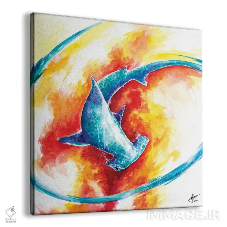 تابلو دکوراتیو اخگر اثر مارک آلانته - نمای پرسپکتیو محصول