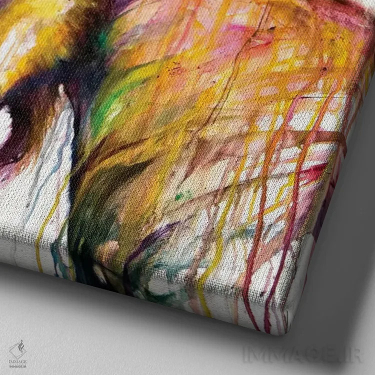 تابلو دکوراتیو سیزیفوس اثر مارک آلانته - نمای نزدیک بافت بوم