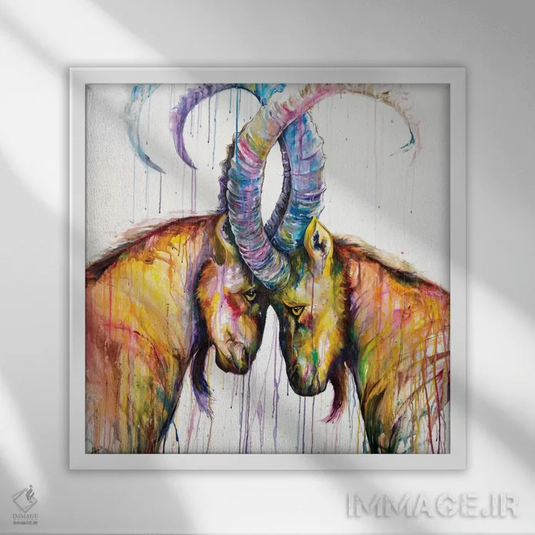 تابلو دکوراتیو سیزیفوس اثر مارک آلانته - نمای قابدار سفید