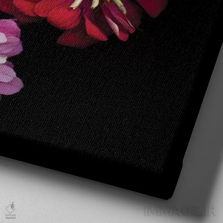 تابلو دکوراتیو زینیا شاداب اثر مگدا ایندیگو - نمای نزدیک بافت بوم