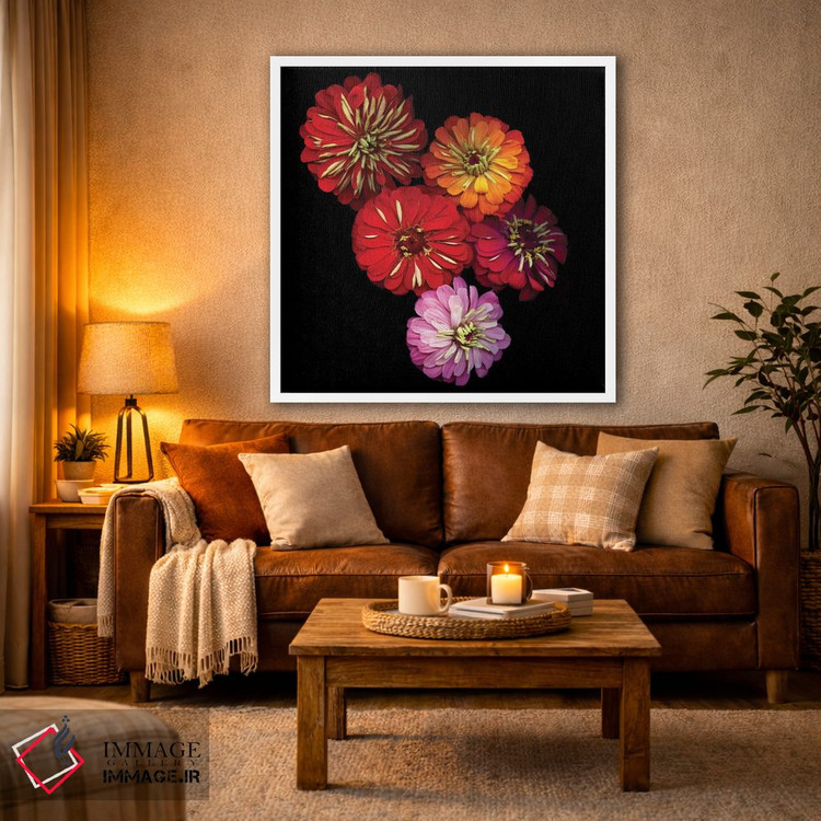 تابلو دکوراتیو زینیا شاداب اثر مگدا ایندیگو - D1W