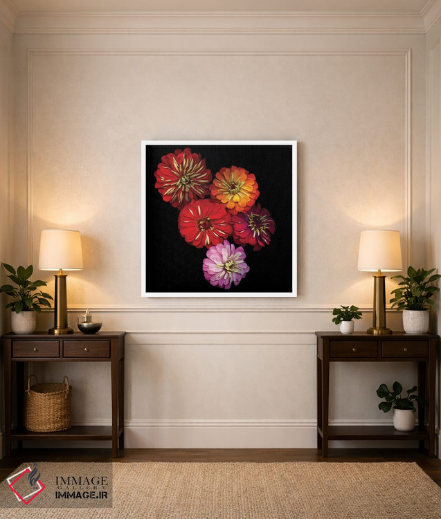 تابلو دکوراتیو زینیا شاداب اثر مگدا ایندیگو - D4W