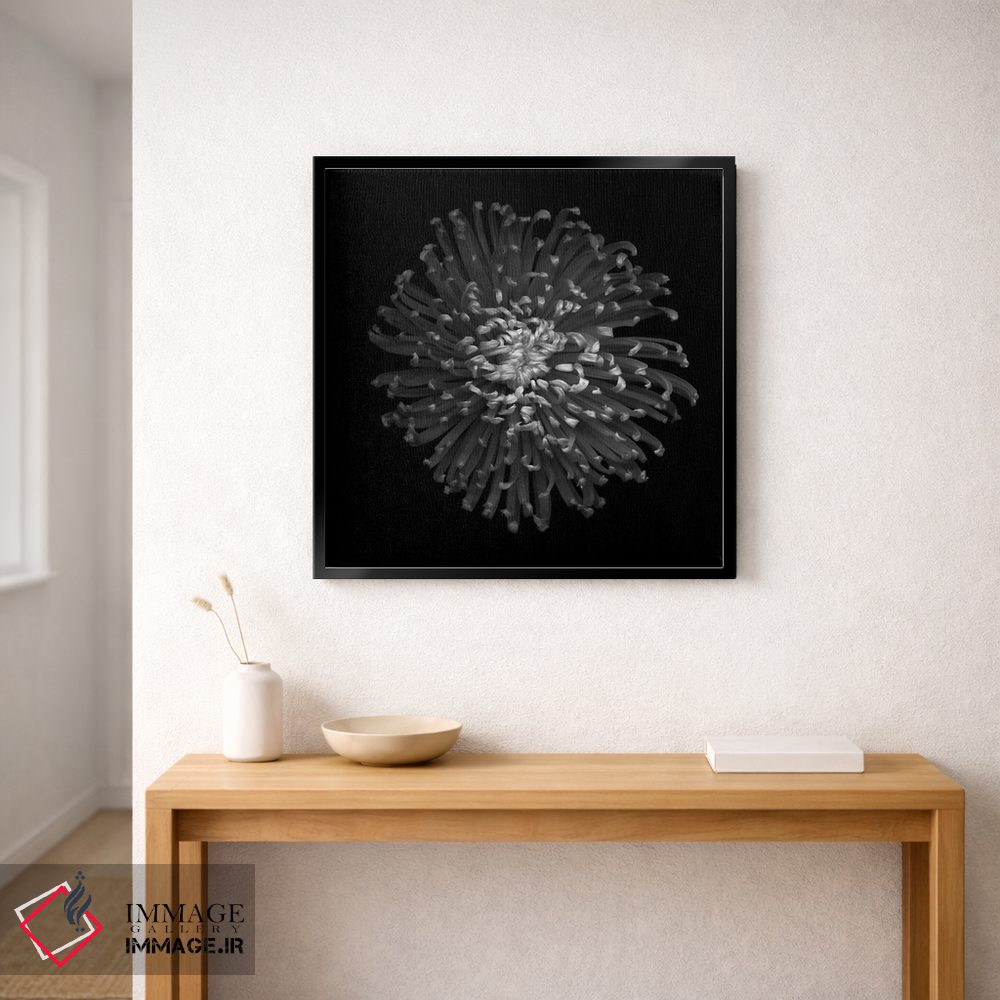 تابلو دکوراتیو داوودی سبز II اثر مگدا ایندیگو - D2B