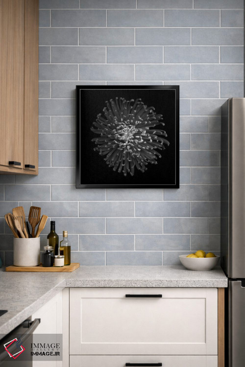 تابلو دکوراتیو داوودی سبز II اثر مگدا ایندیگو - D4B