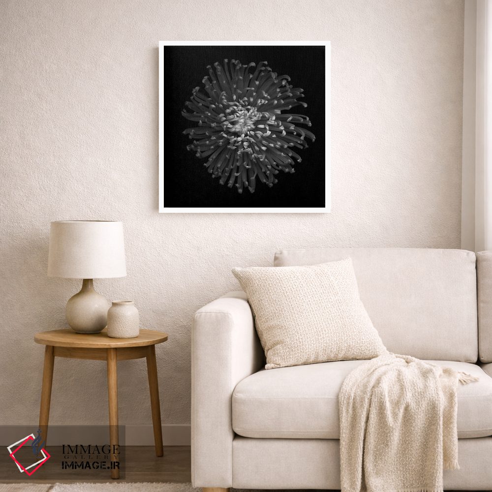 تابلو دکوراتیو داوودی سبز II اثر مگدا ایندیگو - D5W