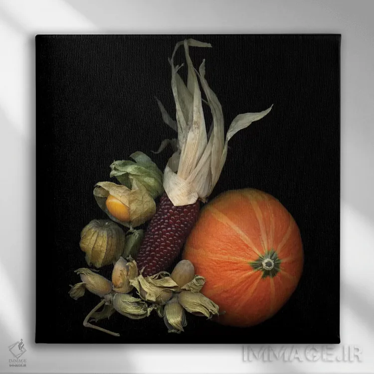 تابلو دکوراتیو جذابیت های پاییزی اثر مگدا ایندیگو - نمای روبهرو روی دیوار