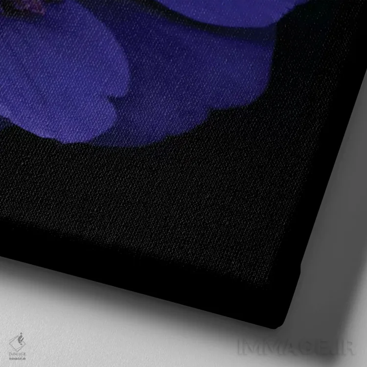 تابلو دکوراتیو شقایق دریایی اول اثر مگدا ایندیگو - نمای نزدیک بافت بوم