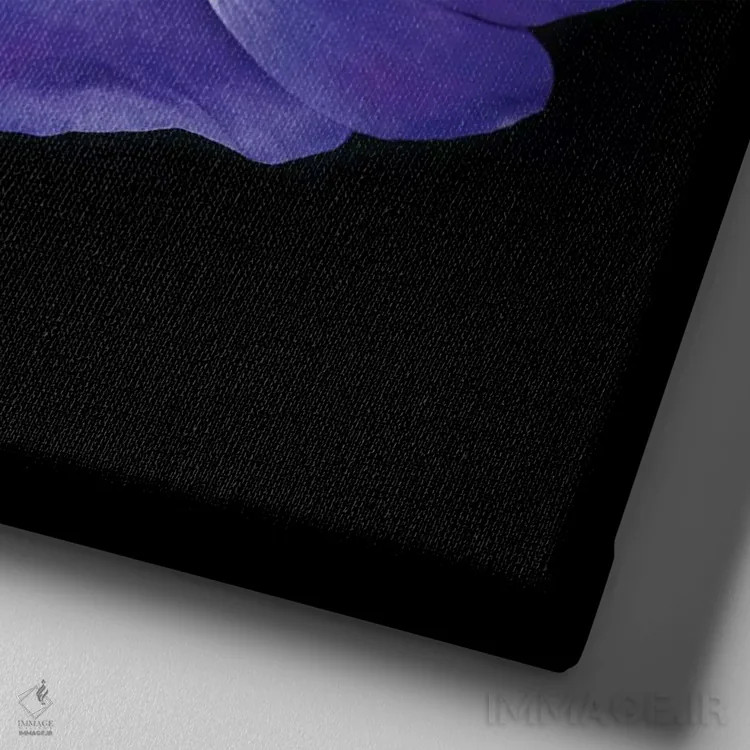 تابلو دکوراتیو شقایق های دریایی دهم اثر مگدا ایندیگو - نمای نزدیک بافت بوم