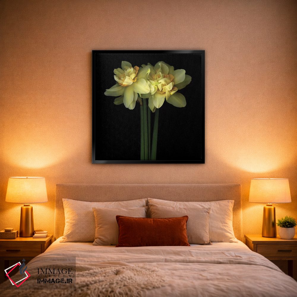 تابلو دکوراتیو نرگس دولایه نهم اثر مگدا ایندیگو - D1B