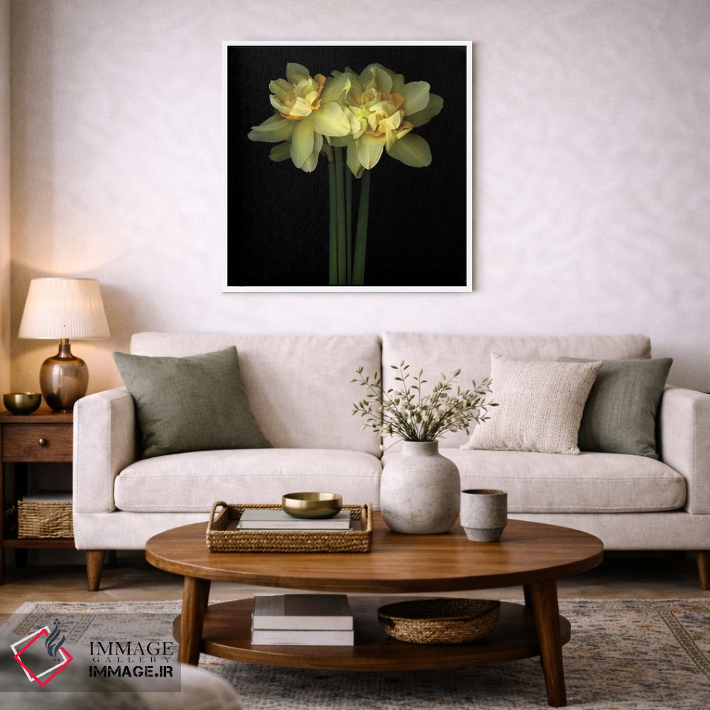 تابلو دکوراتیو نرگس دولایه نهم اثر مگدا ایندیگو - D2W