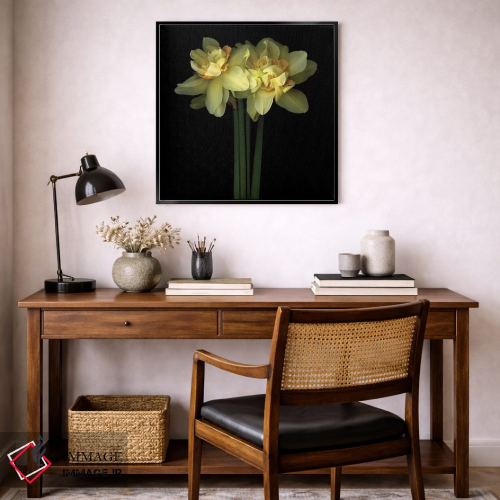 تابلو دکوراتیو نرگس دولایه نهم اثر مگدا ایندیگو - D6B