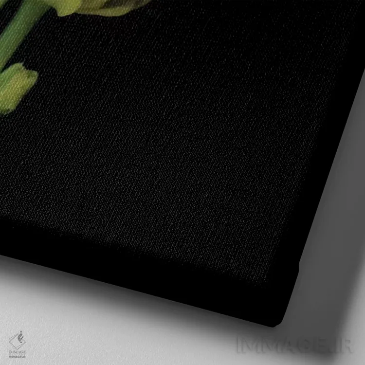 تابلو دکوراتیو نرگس کوچک ششم اثر مگدا ایندیگو - نمای نزدیک بافت بوم