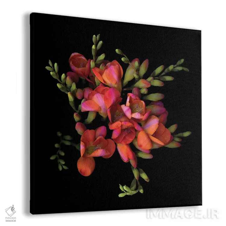 تابلو دکوراتیو فریزیا نارنجی هشتم اثر مگدا ایندیگو - نمای پرسپکتیو محصول