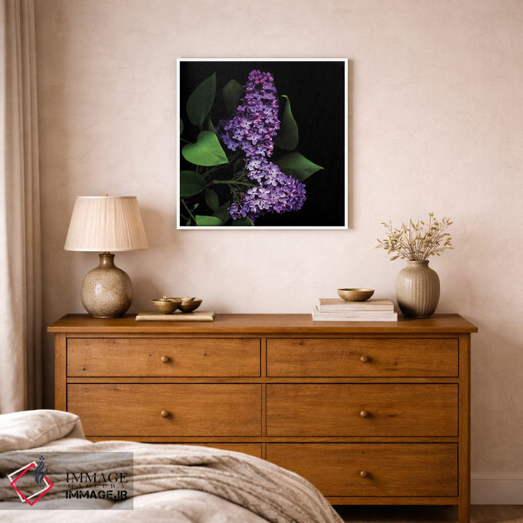 تابلو دکوراتیو ارغوانی تیره اثر مگدا ایندیگو - D1W