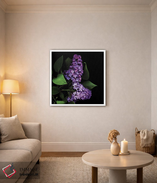 تابلو دکوراتیو ارغوانی تیره اثر مگدا ایندیگو - D3W