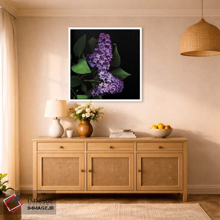 تابلو دکوراتیو ارغوانی تیره اثر مگدا ایندیگو - D2W