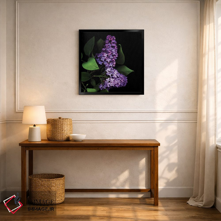 تابلو دکوراتیو ارغوانی تیره اثر مگدا ایندیگو - D6B