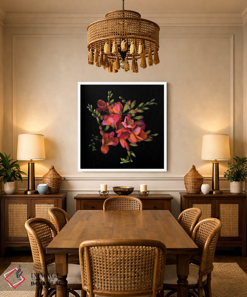 تابلو دکوراتیو فریزیا نارنجی هشتم اثر مگدا ایندیگو - D2W