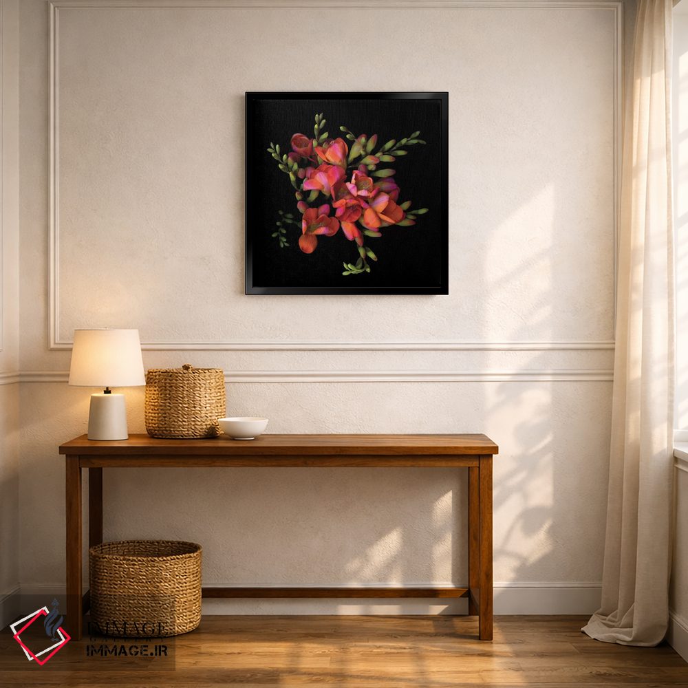 تابلو دکوراتیو فریزیا نارنجی هشتم اثر مگدا ایندیگو - D5B