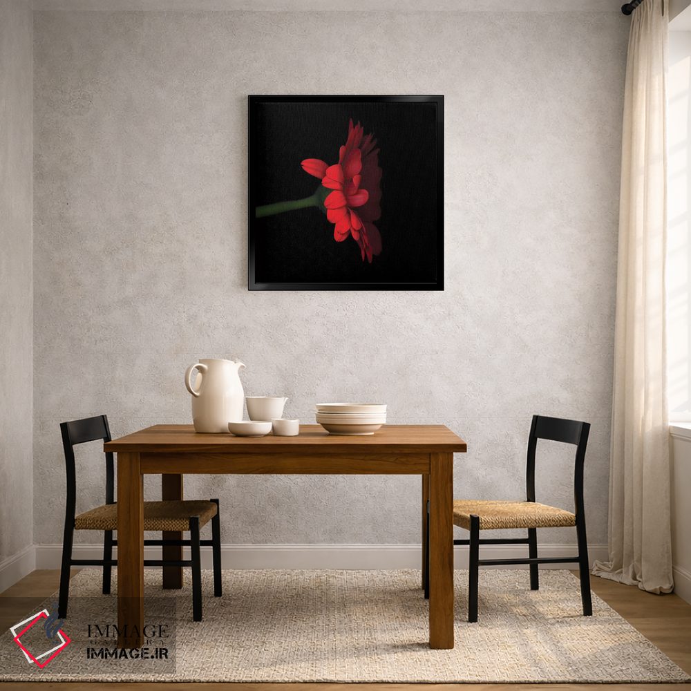 تابلو دکوراتیو ژربرا قرمز پنجم اثر مگدا ایندیگو - D4B