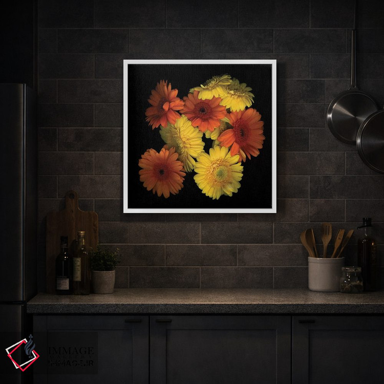 تابلو دکوراتیو ژربرا نهم اثر مگدا ایندیگو - D1W