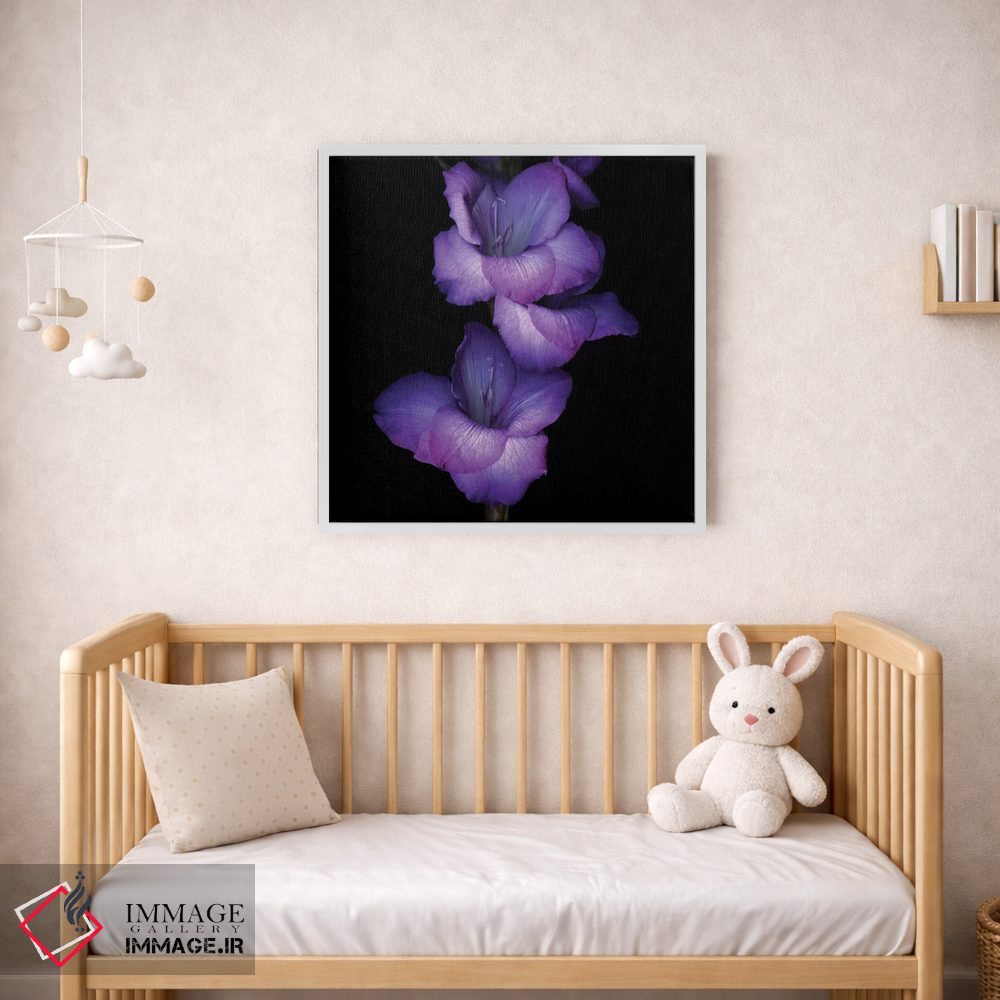 تابلو دکوراتیو گلادیول بنفش دوم اثر مگدا ایندیگو - D1W