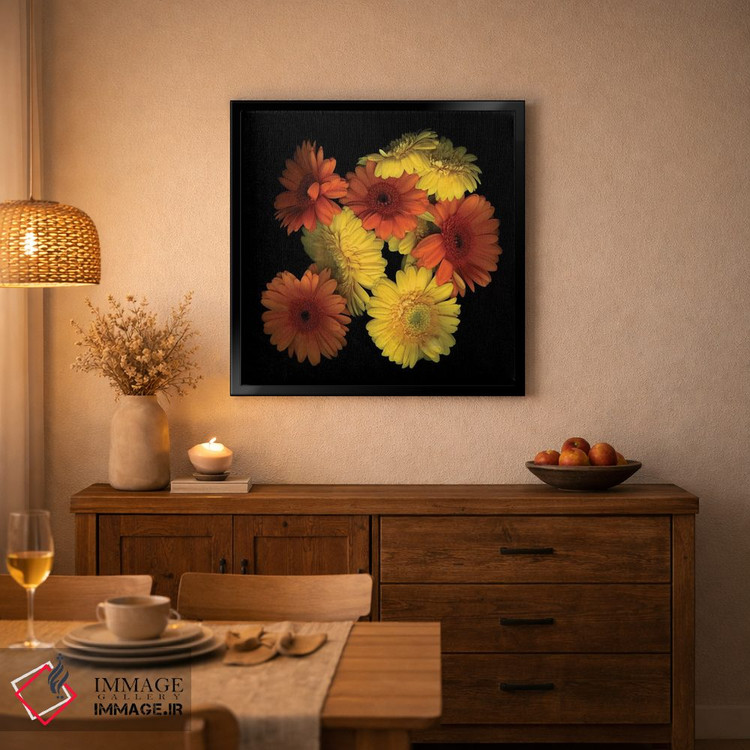 تابلو دکوراتیو ژربرا نهم اثر مگدا ایندیگو - D3B