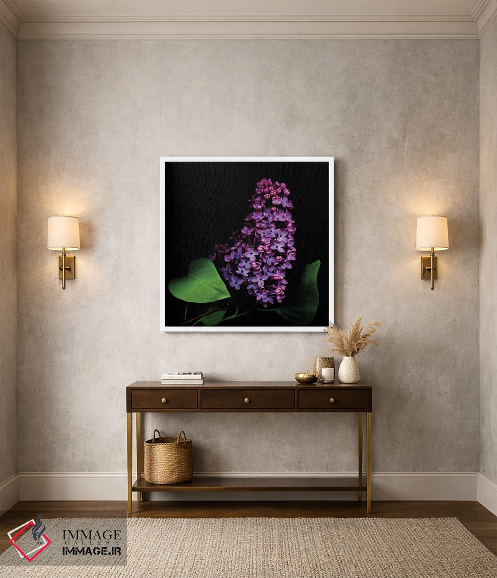 تابلو دکوراتیو یاس بنفش دوم اثر مگدا ایندیگو - D2W