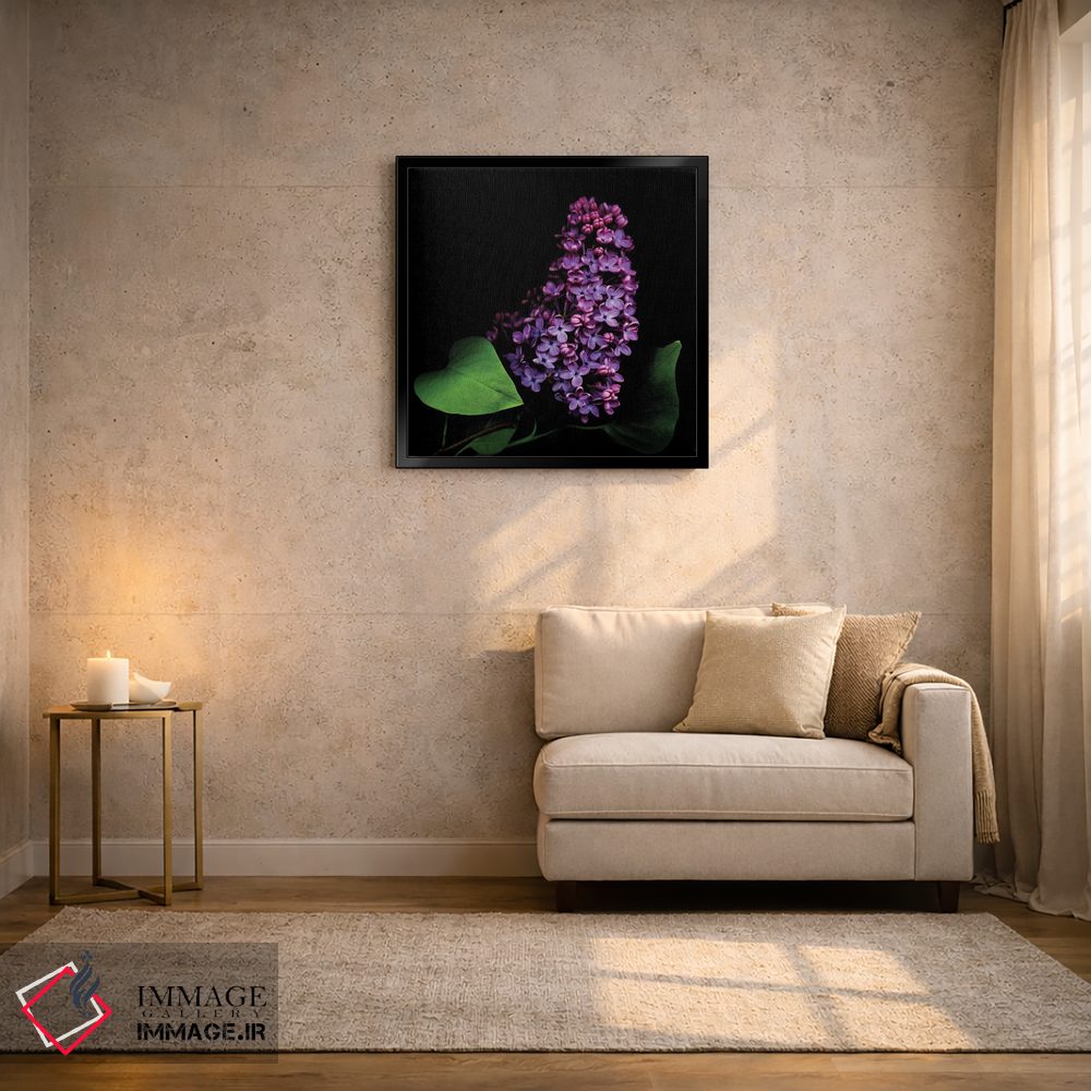 تابلو دکوراتیو یاس بنفش دوم اثر مگدا ایندیگو - D3B