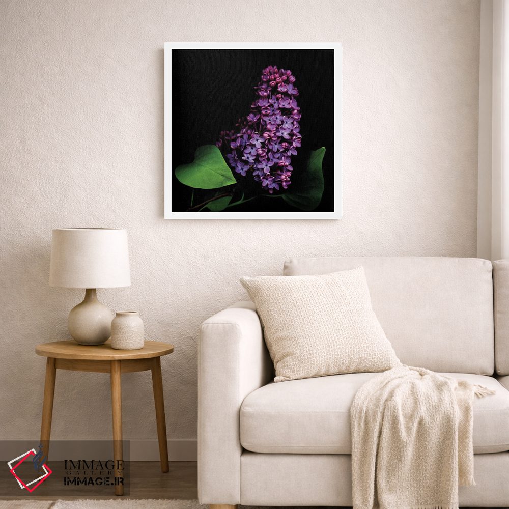 تابلو دکوراتیو یاس بنفش دوم اثر مگدا ایندیگو - D5W