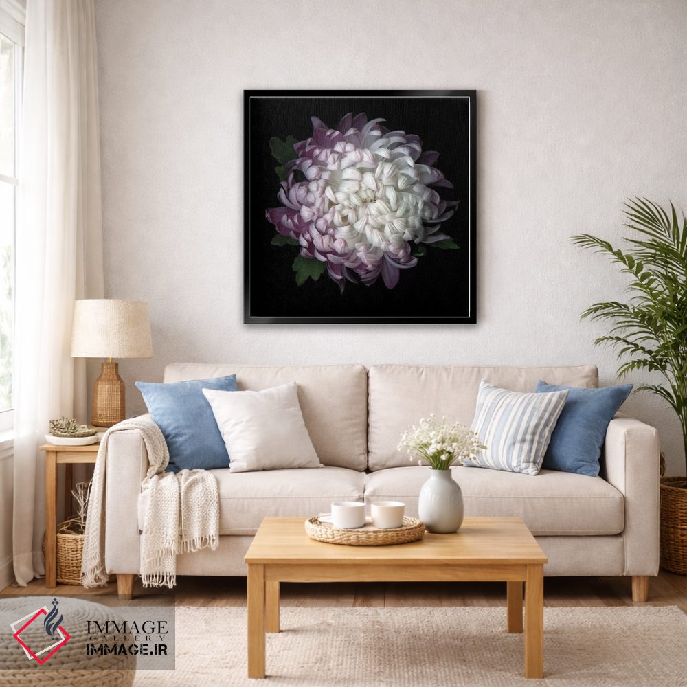 تابلو دکوراتیو داوودی بنفش چهارم اثر مگدا ایندیگو - D6B