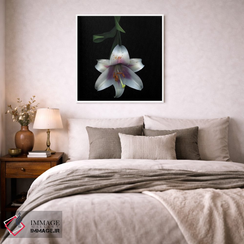 تابلو دکوراتیو سوسن شیپوری صورتی هفتم اثر مگدا ایندیگو - D1W