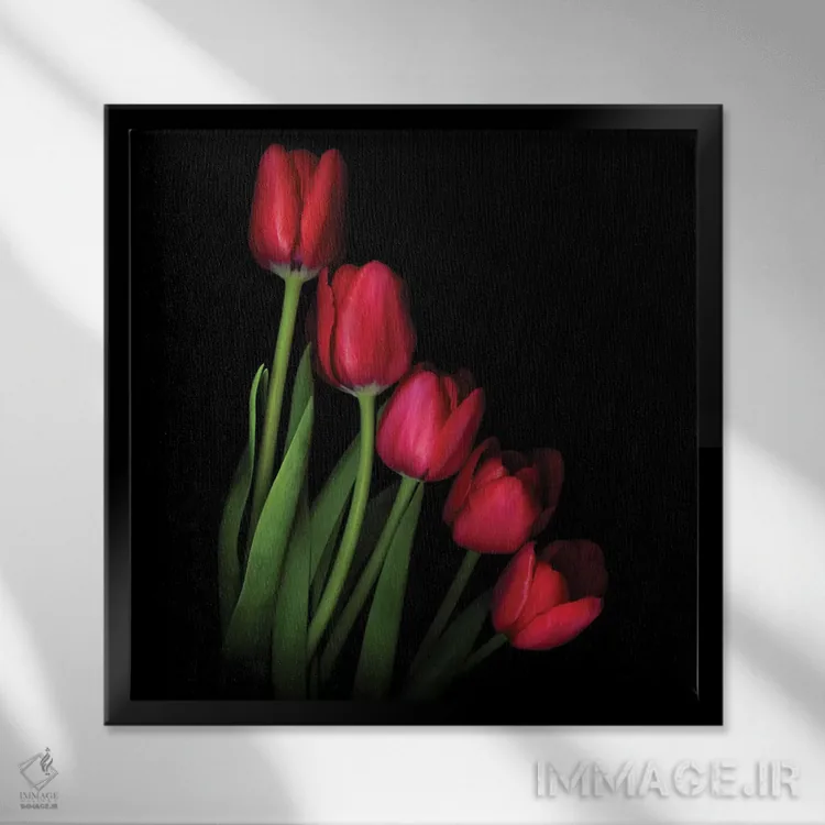 تابلو دکوراتیو بزن قدش اثر مگدا ایندیگو - نمای قابدار مشکی