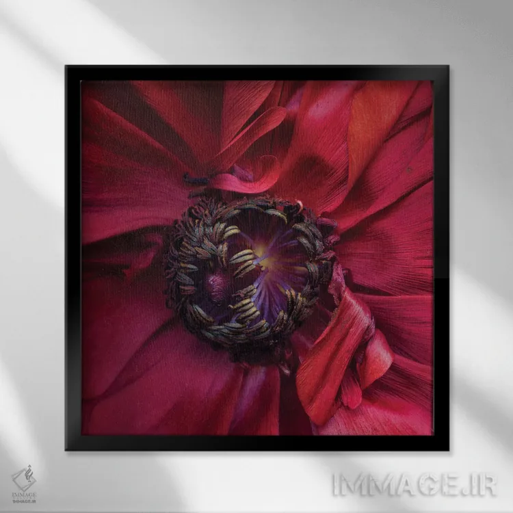 تابلو دکوراتیو آلاله چهارم اثر مگدا ایندیگو - نمای قابدار مشکی