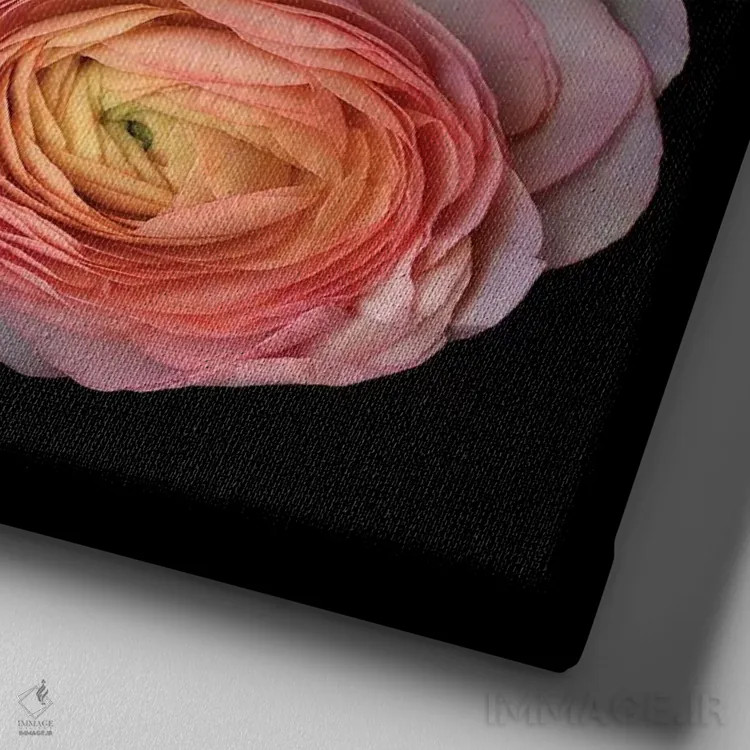 تابلو دکوراتیو آلاله هشتم اثر مگدا ایندیگو - نمای نزدیک بافت بوم