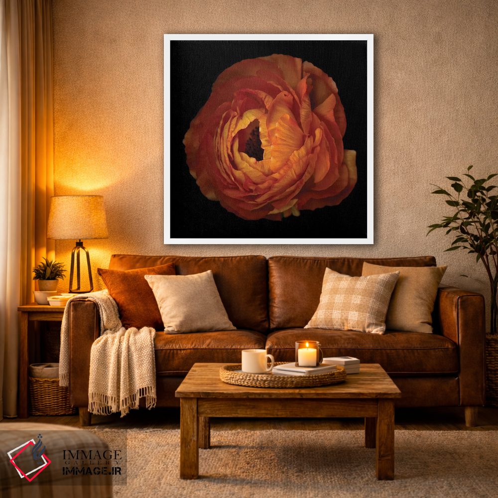 تابلو دکوراتیو آلاله نارنجی پانزدهم اثر مگدا ایندیگو - D1W