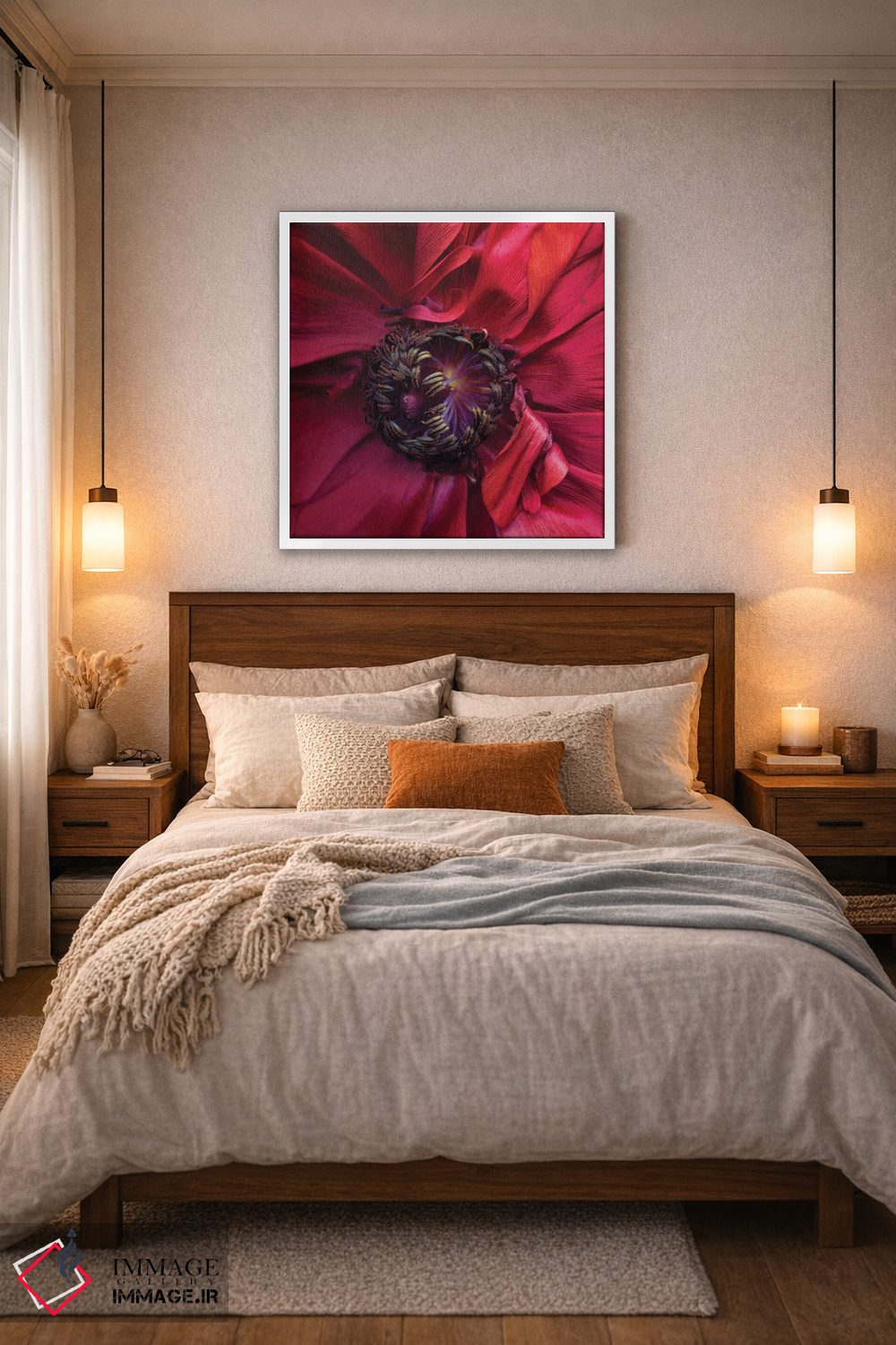 تابلو دکوراتیو آلاله چهارم اثر مگدا ایندیگو - D5W