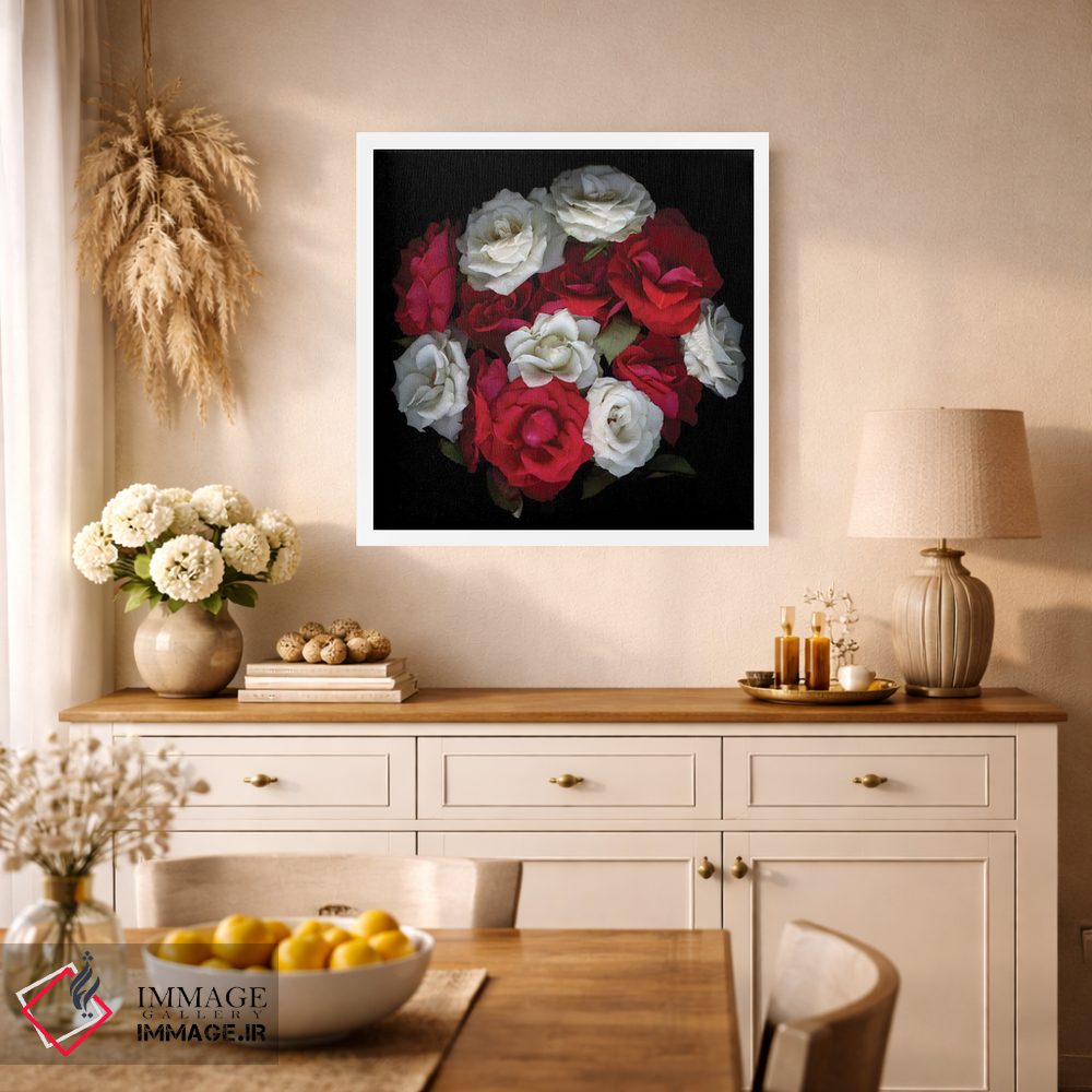 تابلو دکوراتیو ترکیب رزها سیزدهم اثر مگدا ایندیگو - D1W
