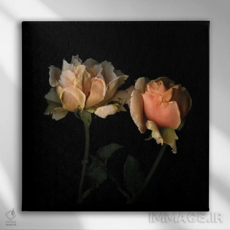 تابلو دکوراتیو زندگی به رنگ رز اثر مگدا ایندیگو - نمای روبهرو روی دیوار