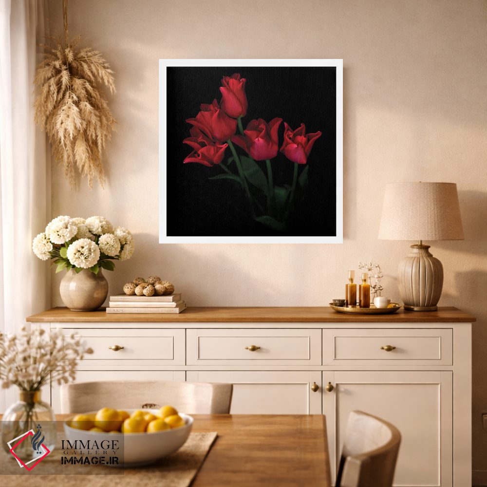 تابلو دکوراتیو لاله تاج قرمز پنجم اثر مگدا ایندیگو - D1W