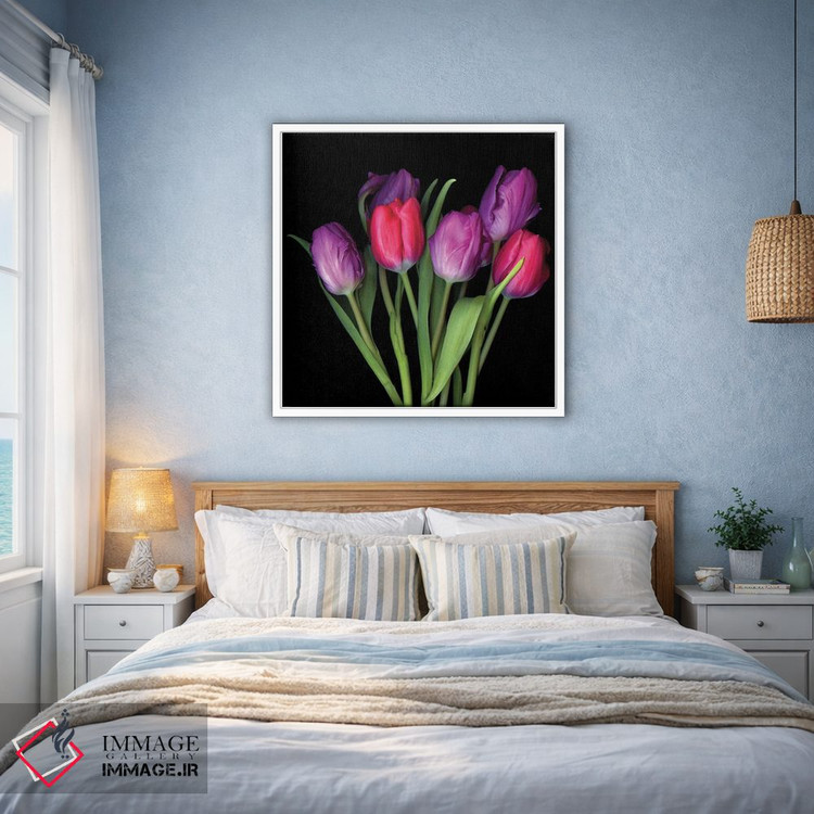 تابلو دکوراتیو لاله بنفش سیزدهم اثر مگدا ایندیگو - D2W