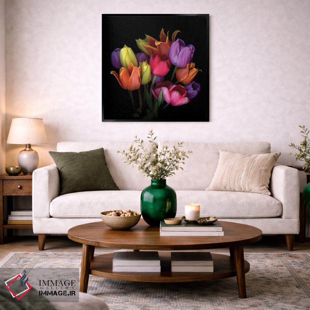 تابلو دکوراتیو لاله شعله ای نهم اثر مگدا ایندیگو - D5B