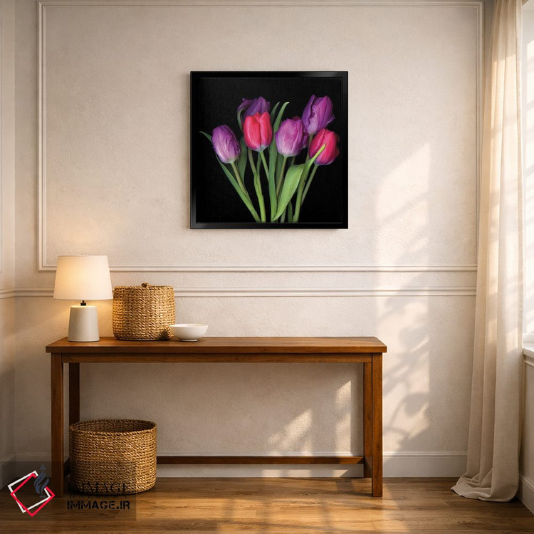 تابلو دکوراتیو لاله بنفش سیزدهم اثر مگدا ایندیگو - D6B