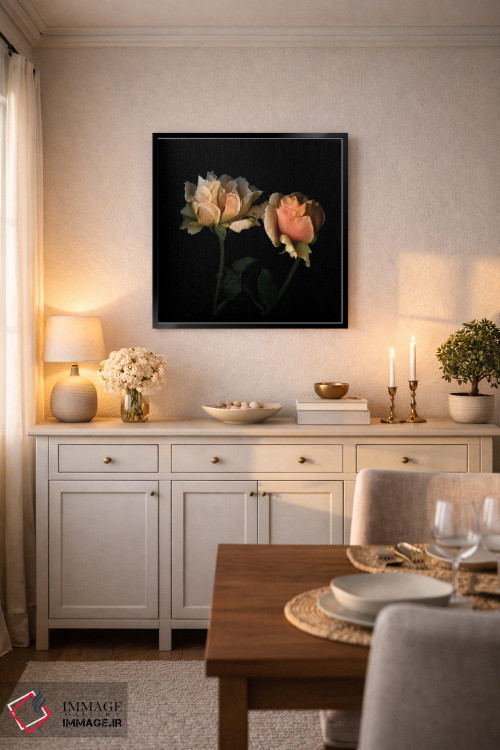 تابلو دکوراتیو زندگی به رنگ رز اثر مگدا ایندیگو - D5B